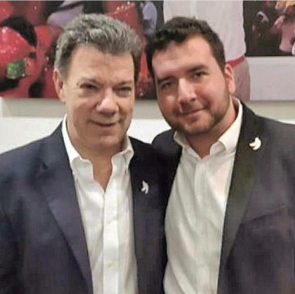 Juan Manuel Santos y Esteban Moreno