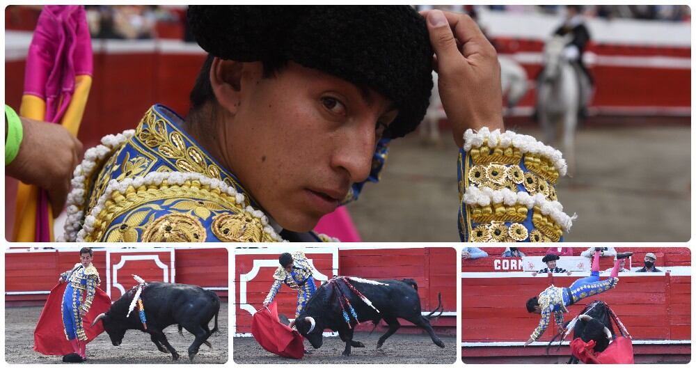 Anderson Sánchez, novillero de Lenguazaque (Cundinamarca). Manizales, 3 de enero de 2022.