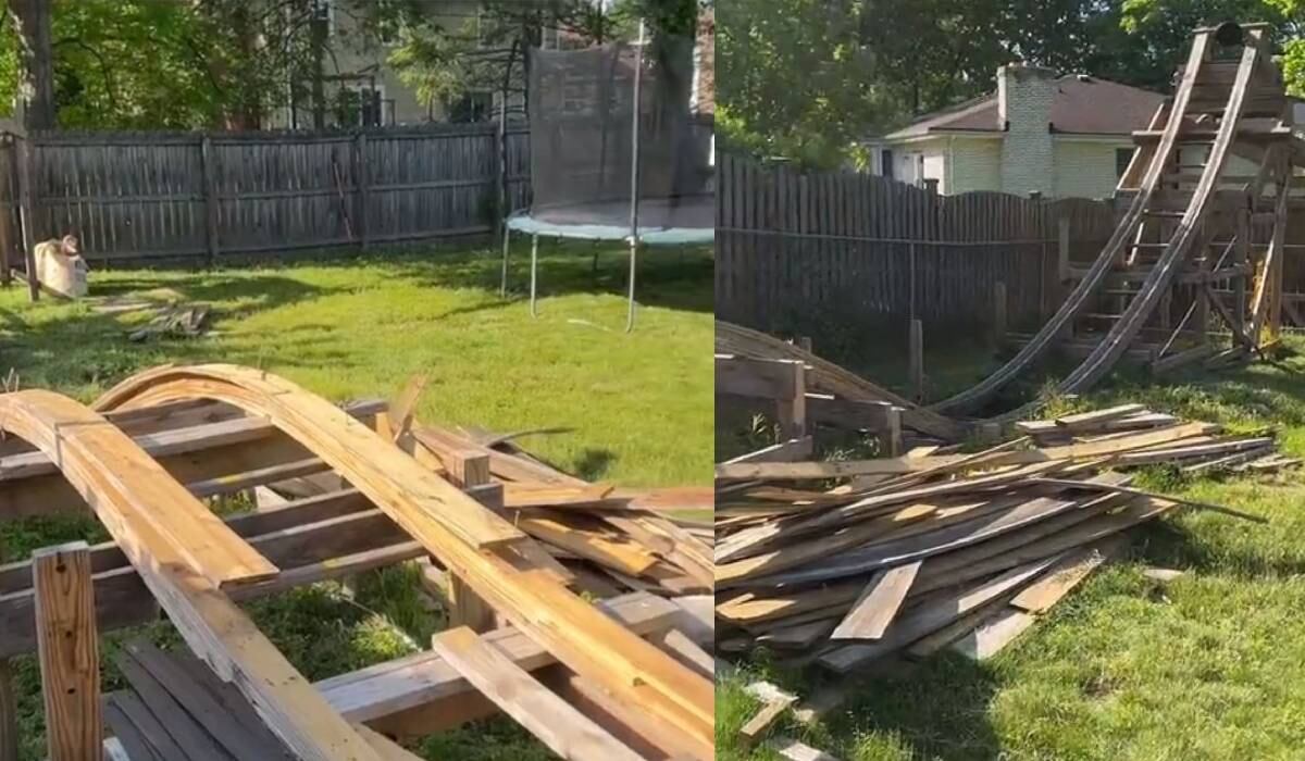 Los amigos de Sammy han llegado a su casa para montarse en la montaña rusa