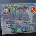 Los panfletos entregados por las disidencias.