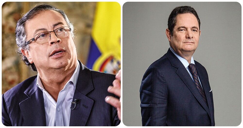 El presidente Gustavo Petro y el exvicepresidente Germán Vargas Lleras.