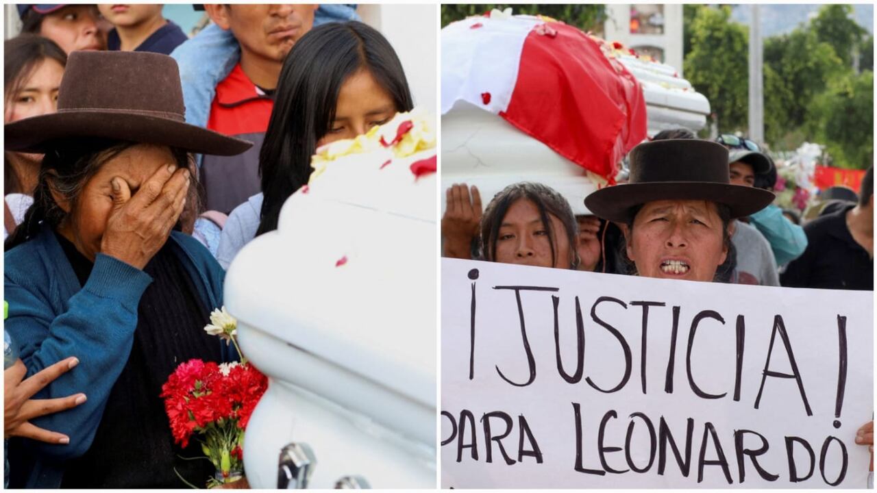 Funeral de víctimas que han dejado los enfrentamientos en Perú.