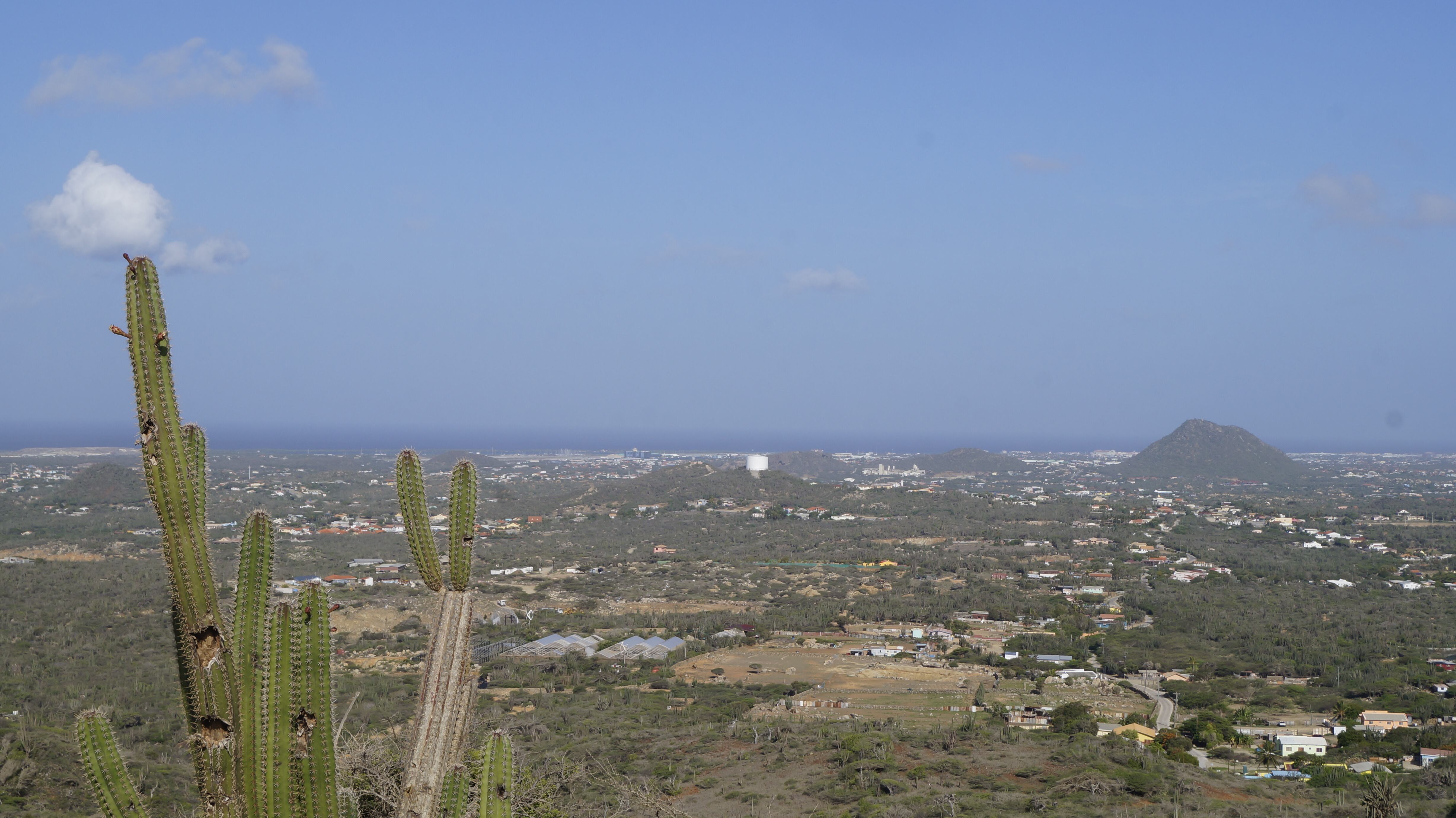 Vista de Aruba desde el Parque Nacional Arikok.