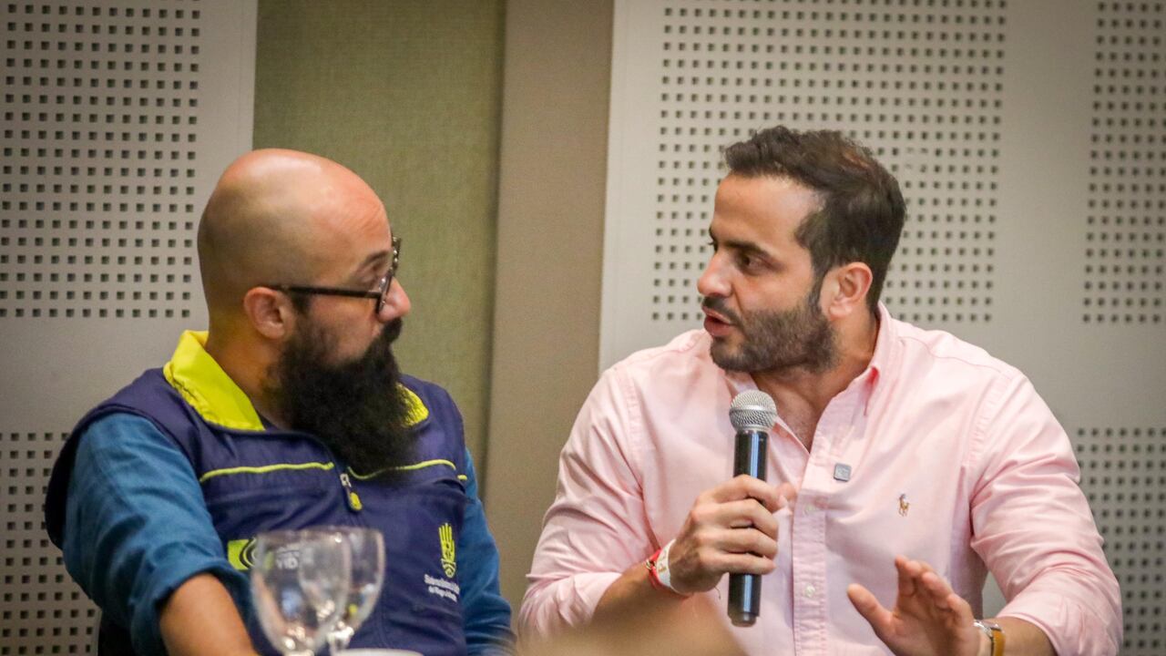 Carlos Carrillo, director de la UNGRD, y el gobernador de Córdoba, Erasmo Zuleta.
