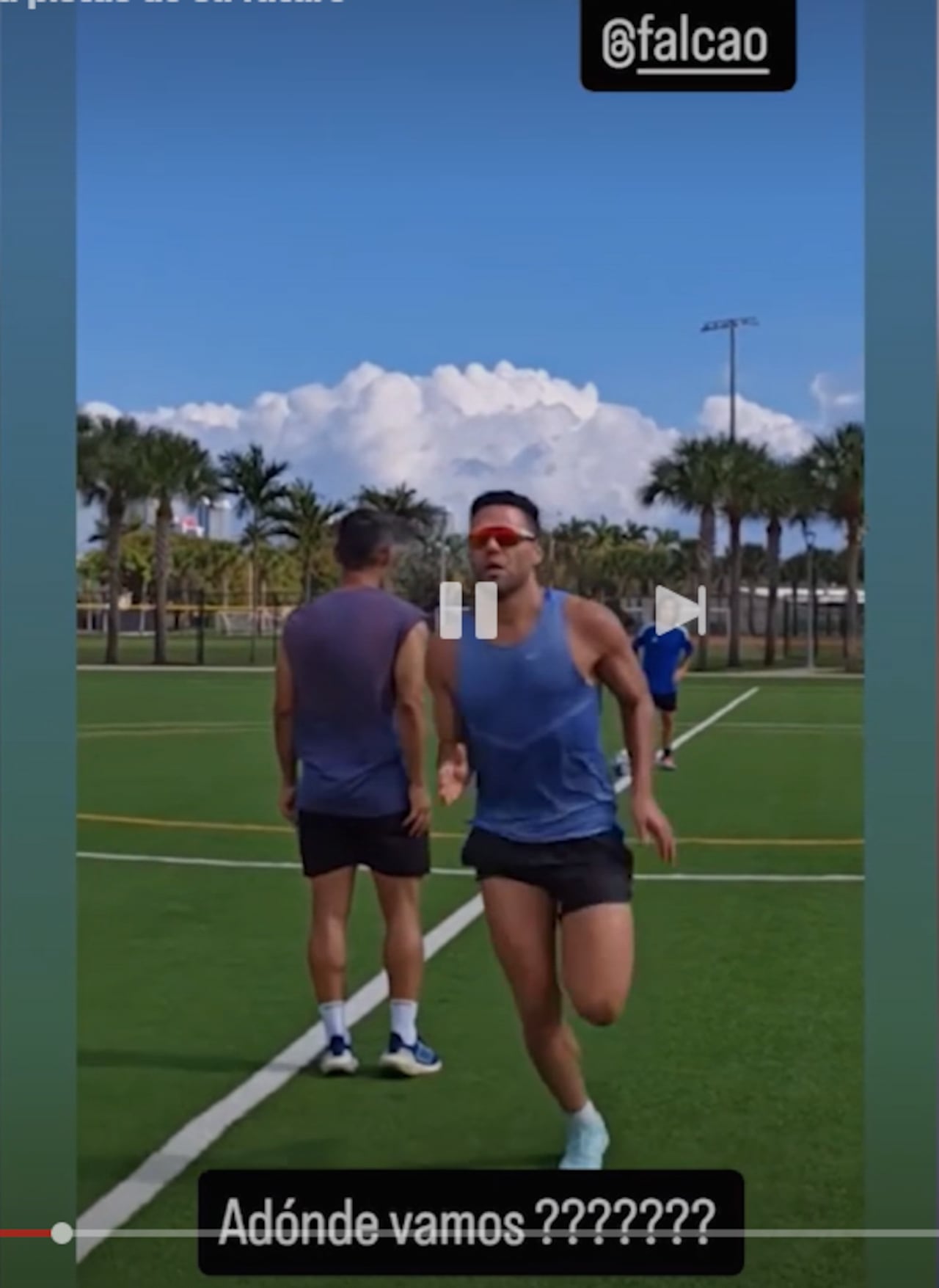 Falcao García se entrena a tope e individualmente a finales de 2025
