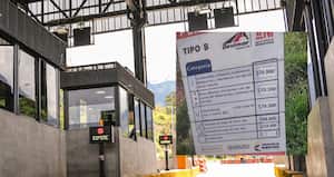 Peaje Túnel de Occidente con nuevas tarifas.