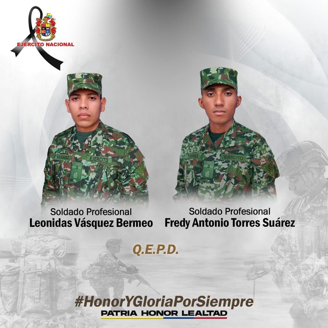Estos fueron los soldados asesinados en Norte de Santander.