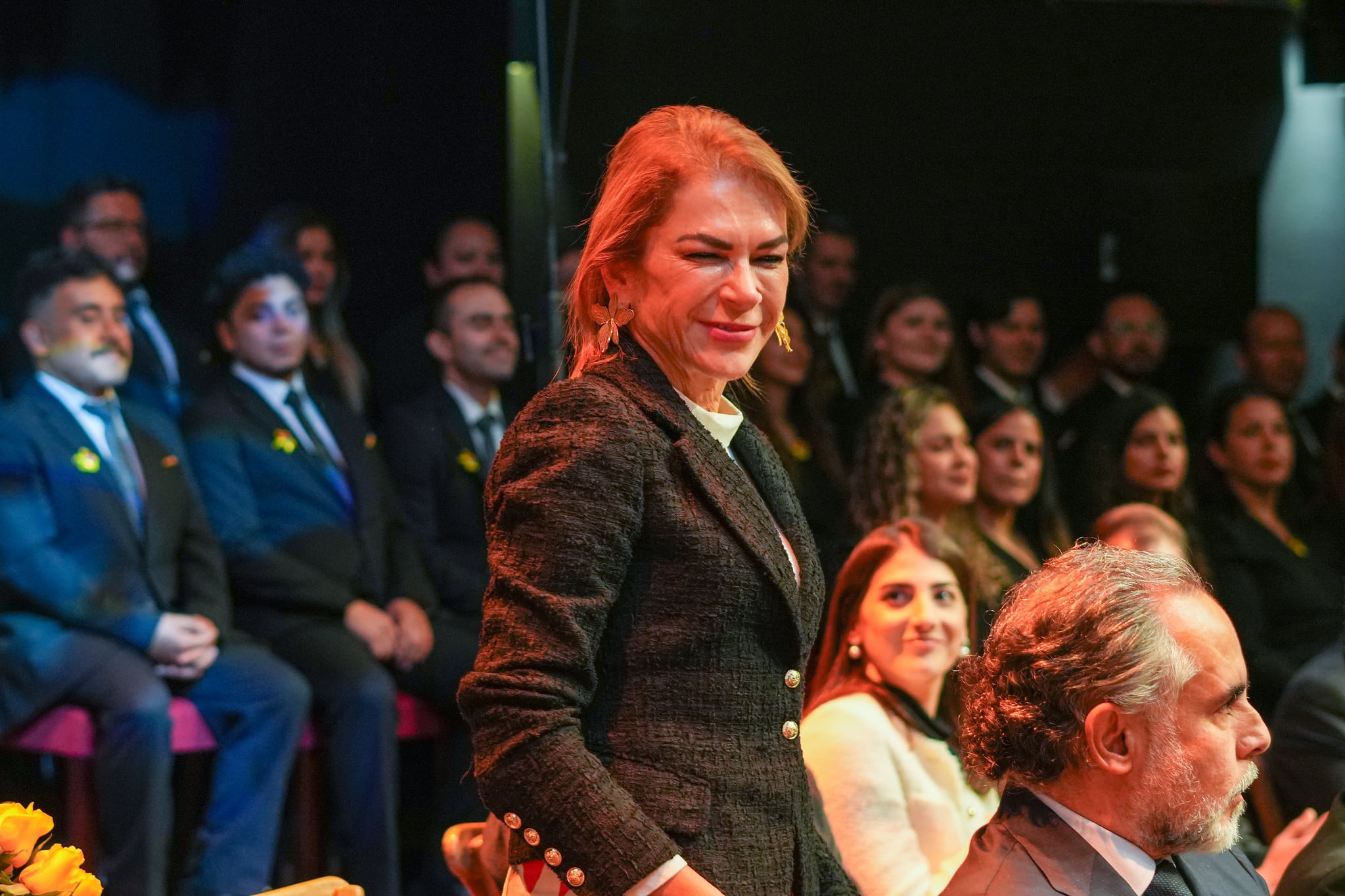 Febrero 27 de 2025. Presentación del nuevo gabinete del Presidente Gustavo Petro en el teatro Delia Zapata. En la foto Patricia Duque, Ministra del Deporte