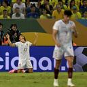 Eduard Bello anotó un golazo en la igualdad de Venezuela ante Brasil