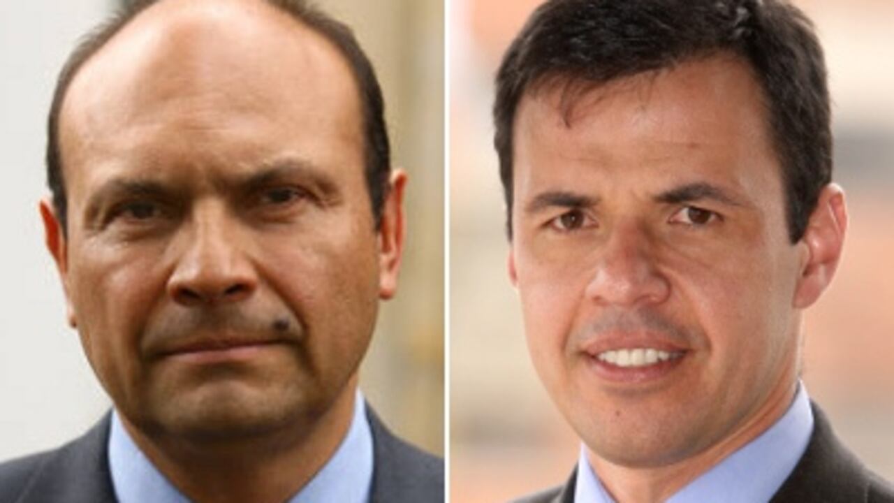 José Darío Salazar (izq.), presidente del Partido Conservador, y Guillermo Rivera (der.), vocero del Partido Liberal en la Cámara, encarnan dos posturas opuestas frente al matrimonio de parejas del mismo sexo.