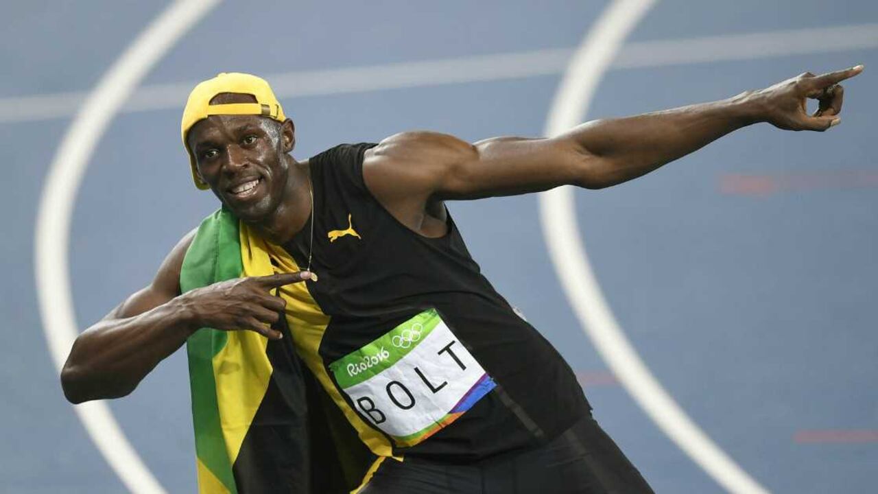 Usain Bolt y su característica celebración. Foto: AP/Martin Meissner
