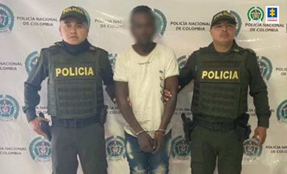 El capturado fue identificado como Rubén Darío Ortiz Dajome.