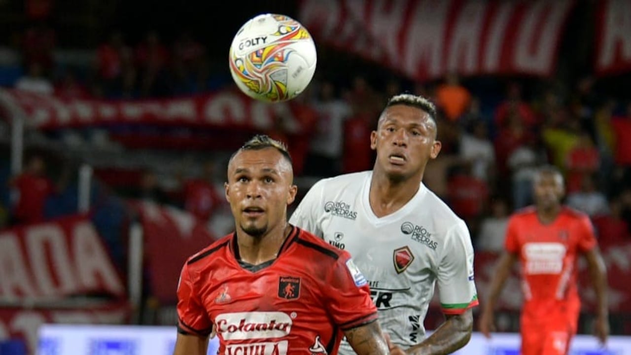 Imagen del partido entre América de Cali y Patriotas de Boyacá por la fecha 4 del primer semestre de la Liga colombiana 2024.