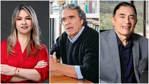 Vicky Dávila, Sergio Fajardo y Gustavo Bolívar.