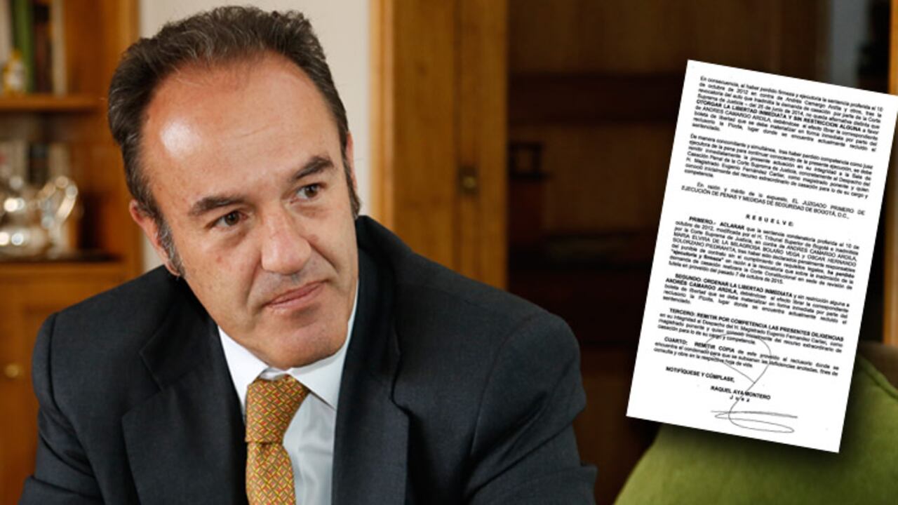 Andrés Camargo fue condenado por supuestas irregularidades en los contratos para la construcción de las losas de la avenida Caracas.