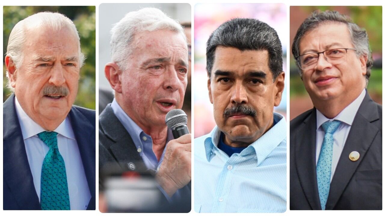 Andrés Pastrana, Álvaro Uribe, Nicolás Maduro y Gustavo Petro.