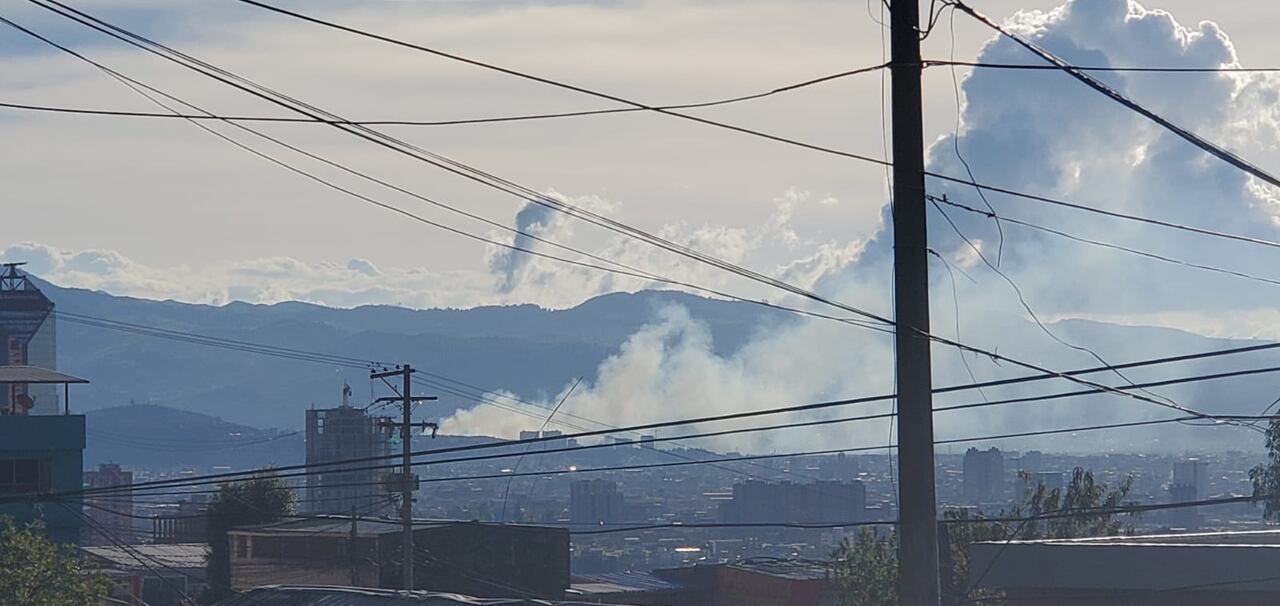 Incendio forestal en Bogotá
