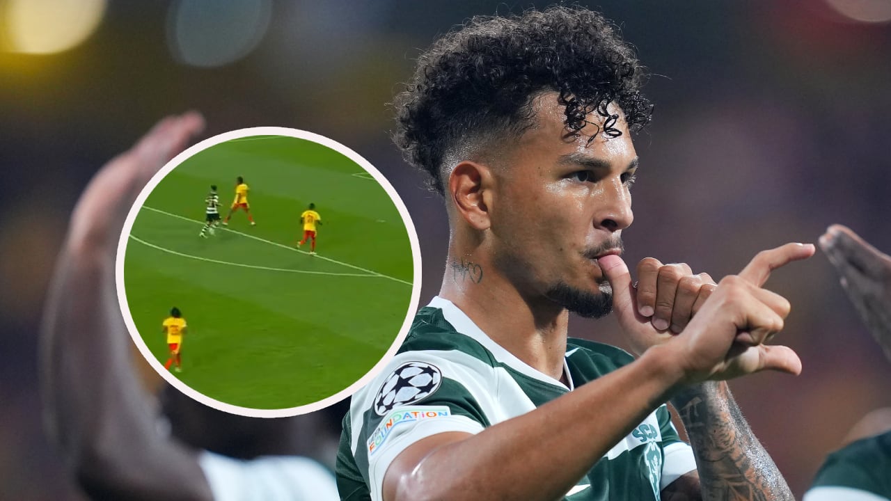 Luis Javier Suárez marcó gol con Sporting en su visita al RC Lens.