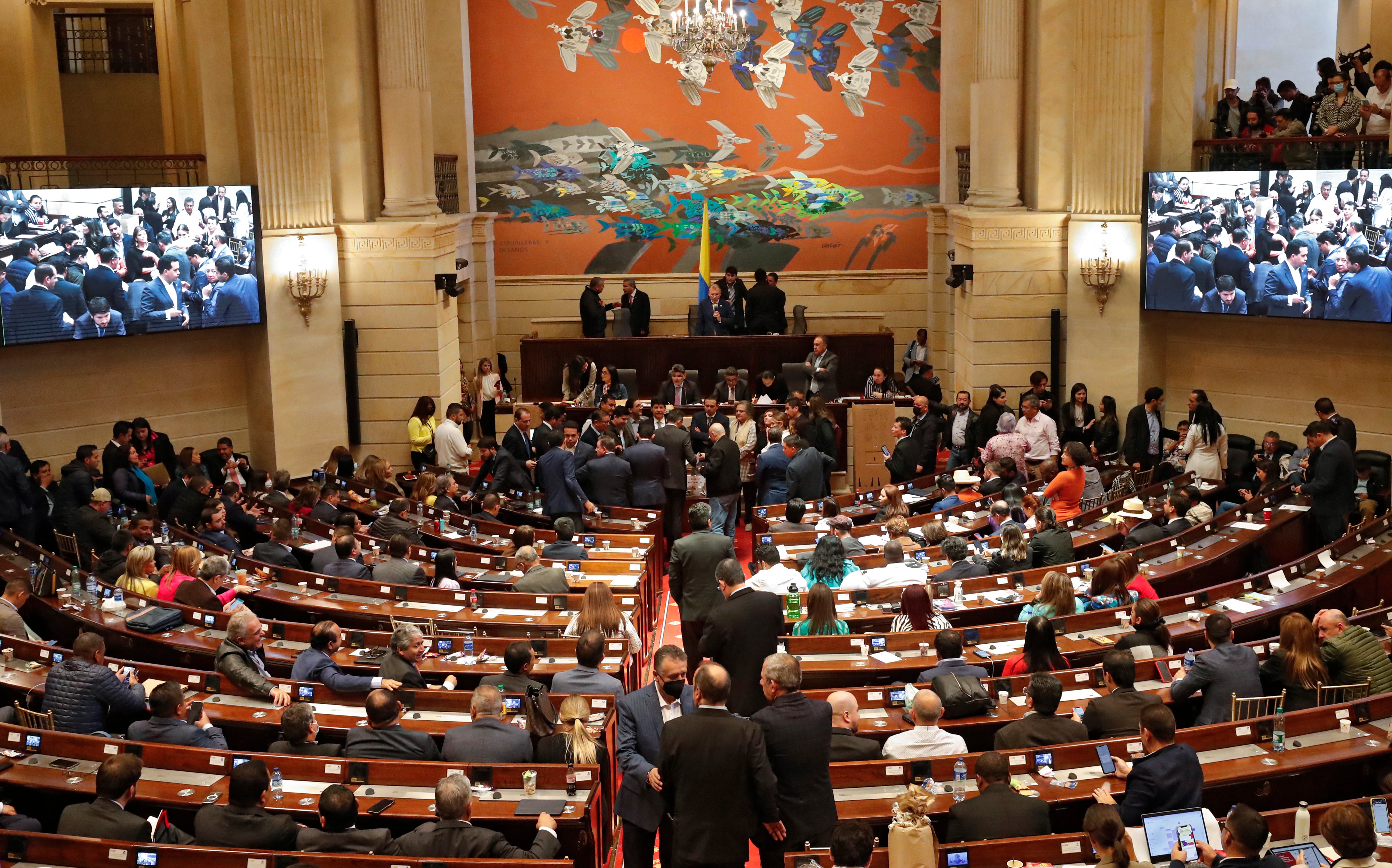 Congreso Pleno durante la elección del Contralor 
panorámica Congreso de la República 2022
Bogota agosto 18 del 2022
Foto Guillermo Torres Reina / Semana