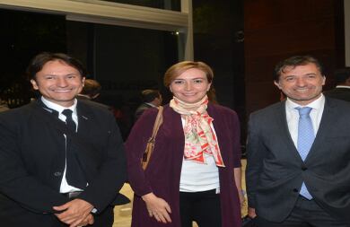 Gonzalo Murillo, Marcela Prieto y Alessandro Preti.