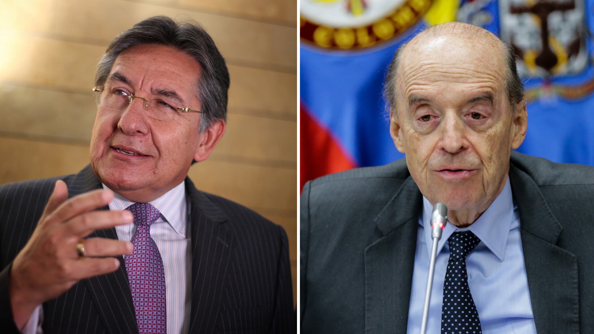 Néstor Humberto Martínez se despachó contra el canciller Álvaro Leyva.