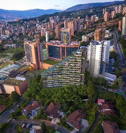 Panorámica del biohotel que abrirá puertas en Medellín