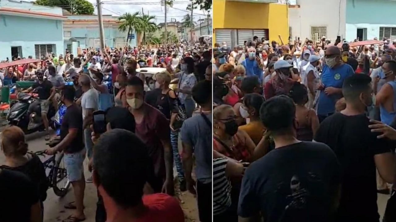 El 11 y 12 de julio miles de personas salieron a las calles en Cuba reclamando tener “hambre” y pidiendo el fin de la “dictadura”.
