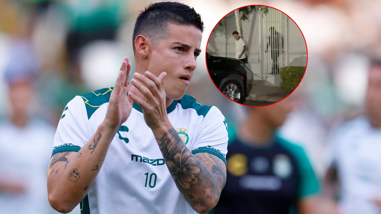 James Rodríguez no esperó nada y salió de inmediato tras expulsión con León