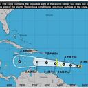 Tormenta tropical Bret, imagen del 21 de junio.