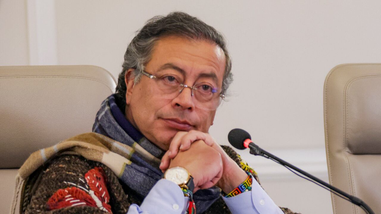 El presidente, Gustavo Petro, en el consejo de ministros del 19 de agosto de 2025, en Bogotá