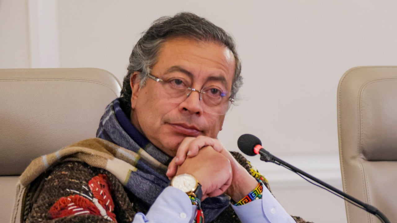 El presidente, Gustavo Petro, en el consejo de ministros del 19 de agosto de 2025, en Bogotá
