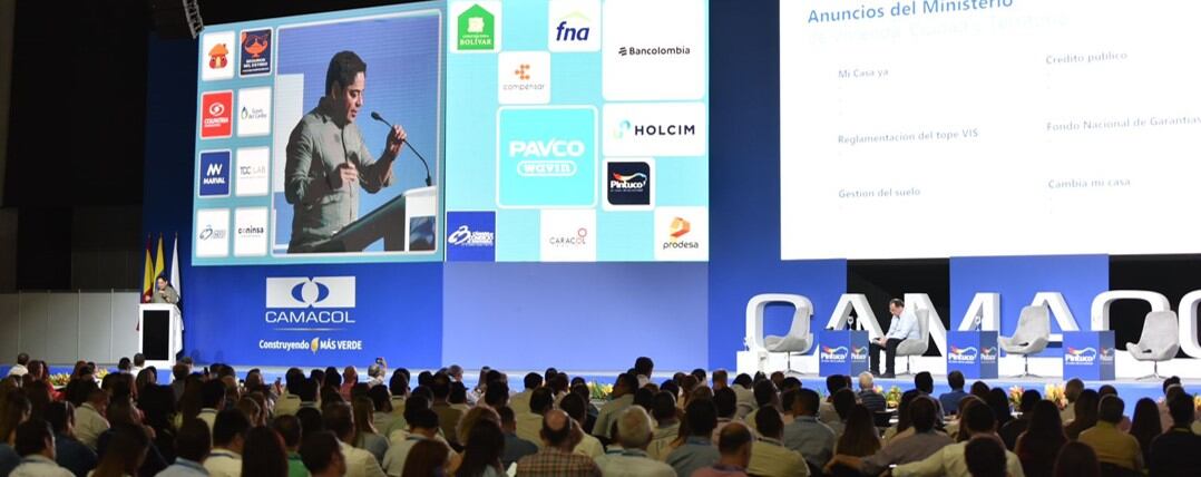 El Congreso de Camacol se desarrolla este jueves, 7 de noviembre, en Barranquilla. Foto: Camacol