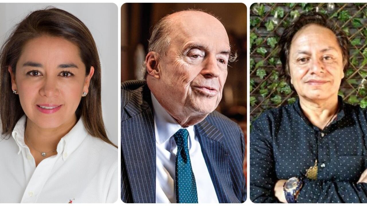 Concejal Diana Diago, canciller Álvaro Leyva y Juan Fernando Petro