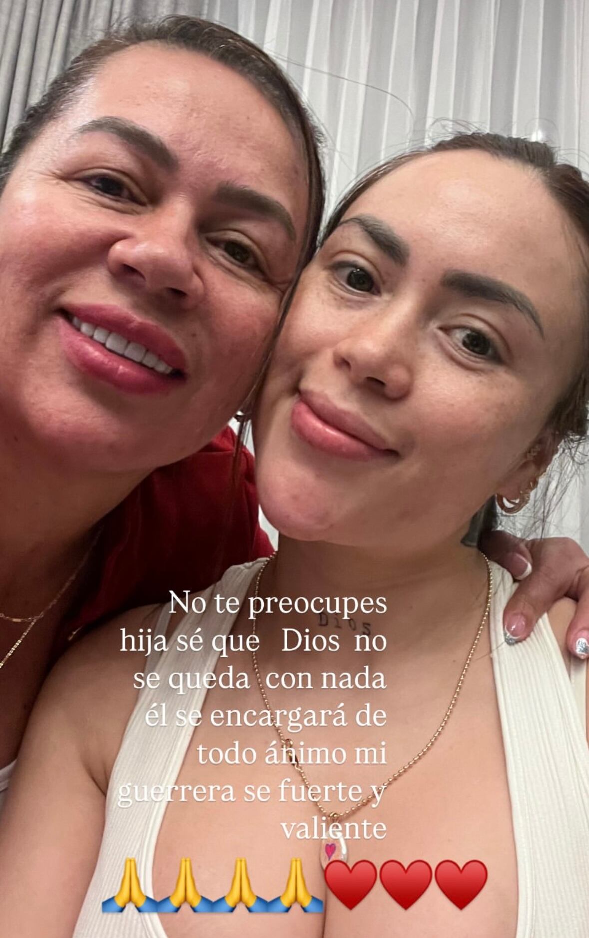 Mamá de Daneidy Barrera Rojas le envió un emotivo mensaje.