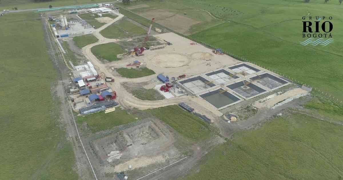 El 70 % de las aguas residuales de Bogotá serán tratadas por la PTAR Canoas, obra que se prevé entre en funcionamiento en 2027 si todo el proceso constructivo sale como está programado. Foto: EAAB