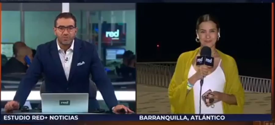 La periodista María Juliana Correa desde Barranquilla.