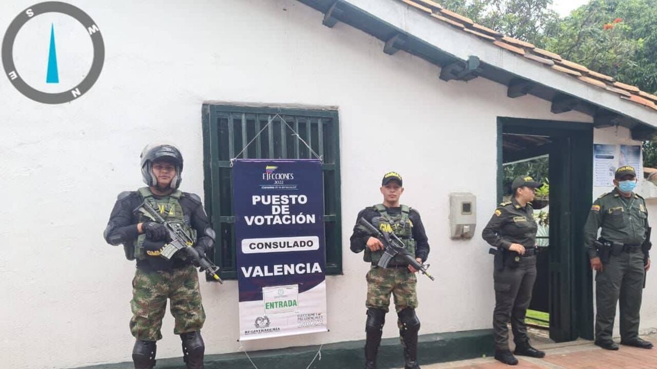 Autoridades en Norte de Santander brindan seguridad en los puestos consulares instalados en zona de frontera.