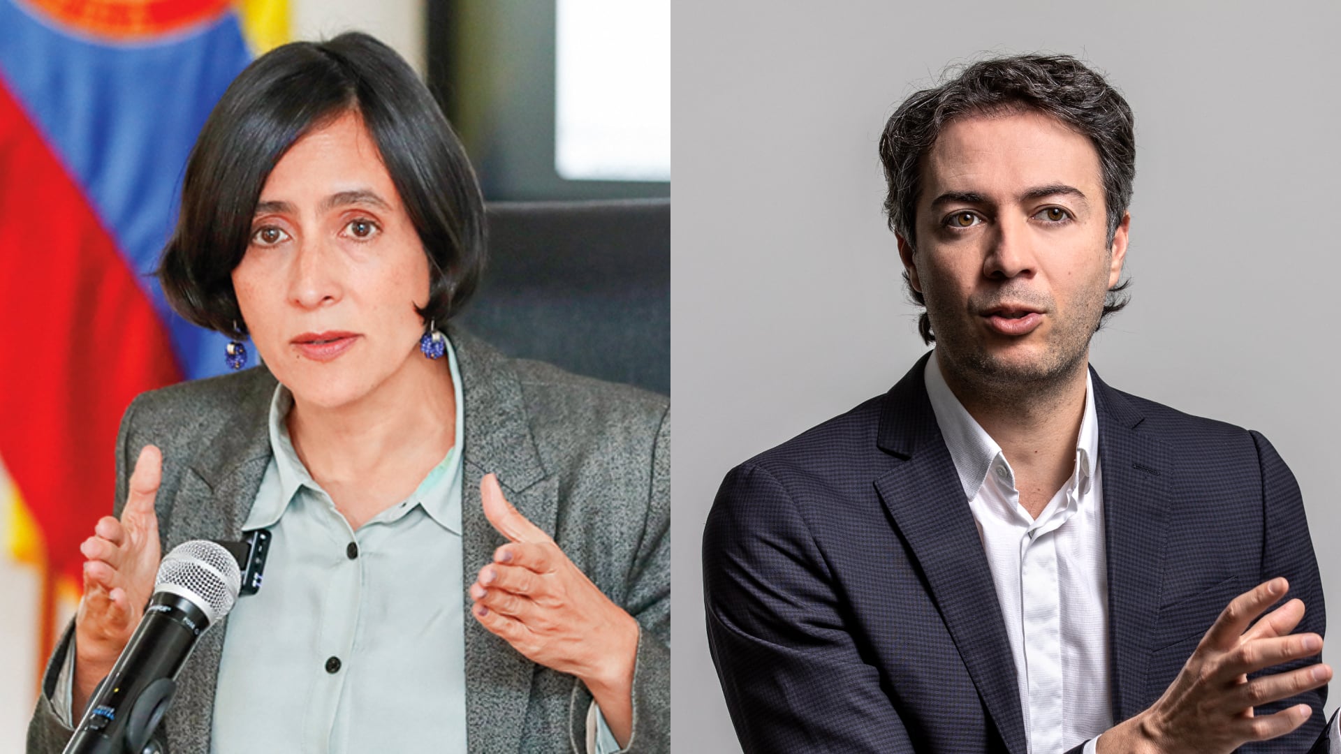 Susana Muhamad y Daniel Quintero.