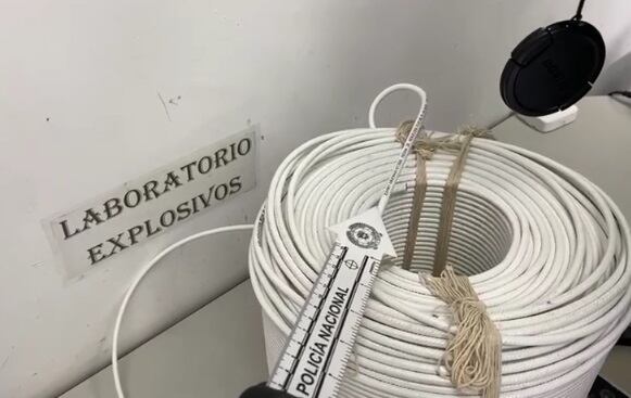 Llevaban al menos mil metros de cordón para explosivos.