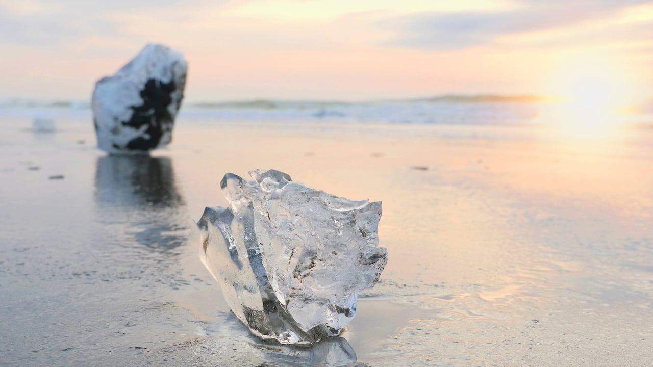 El fenómeno que se da en una playa de Toyokoro town.