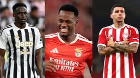 Jhon Lucumí, Jhon Durán y Gustavo Puerta