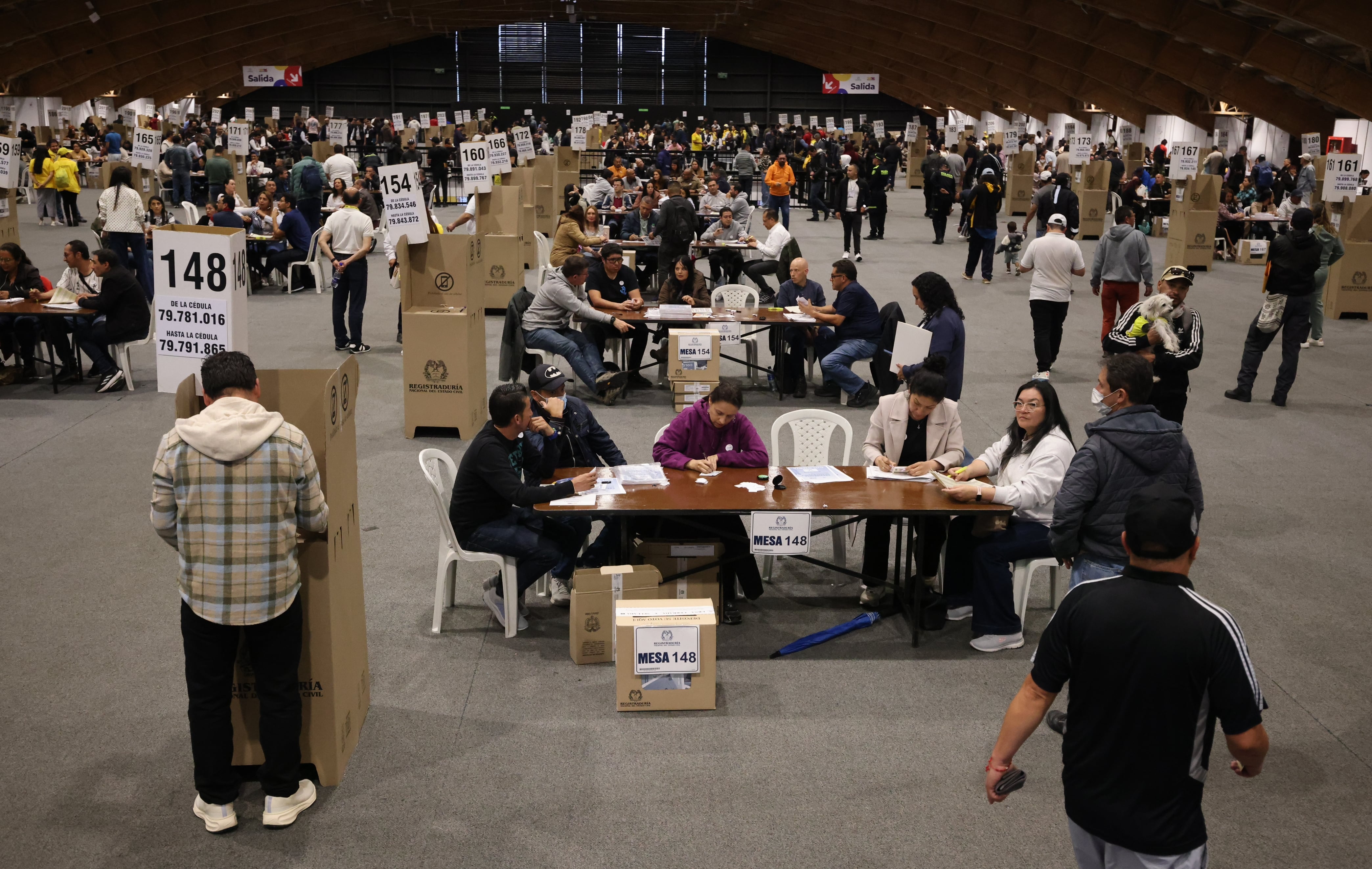 Elecciones presidenciales 2026, votaciones en Corferias.