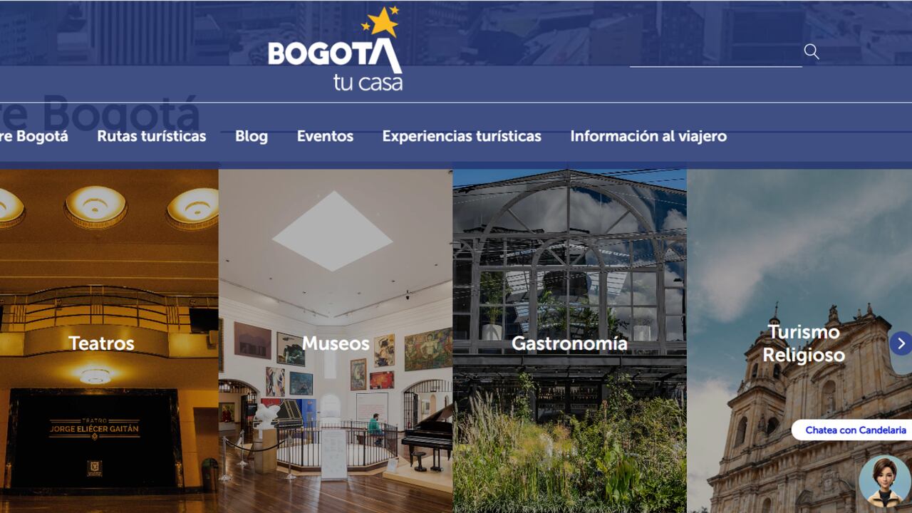 Canderlaria, el nuevo servicio de Inteligencia Artificial para turistas que quieran venir a Bogotá.