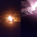 Incendian maquinaria en la vía entre Santander de Quilichao y Popayán, Cauca. El hecho es atribuido a las disidencias de las Farc.