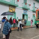La procesión y peregrinación a su paso por El Cocuy, Boyacá.