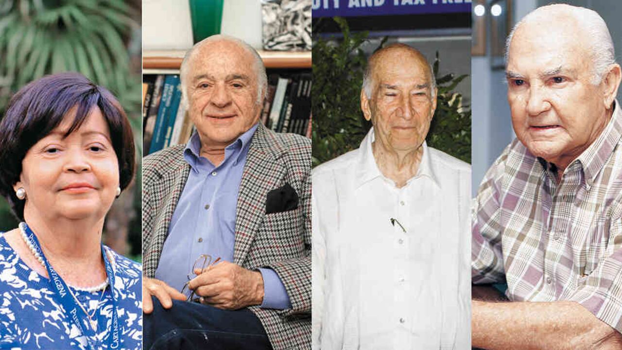 Ángela María Sánchez, Fabio Echeverry, Rodolfo de la Vega y Alberto Araújo.