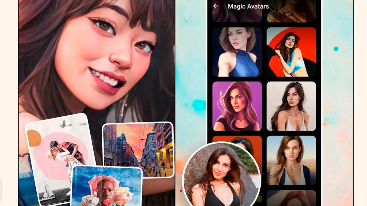 Lensa es una app que crea retratos artísticos usando una inteligencia artificial.