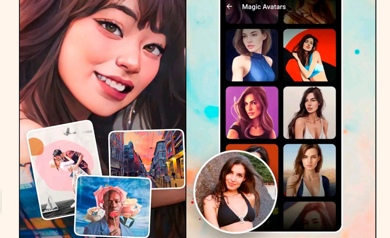 Lensa es una app que crea retratos artísticos usando una inteligencia artificial.