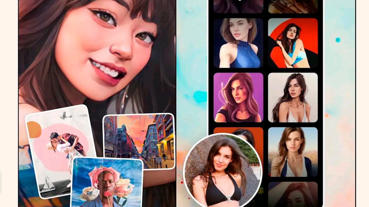 Lensa es una app que crea retratos artísticos usando una inteligencia artificial.