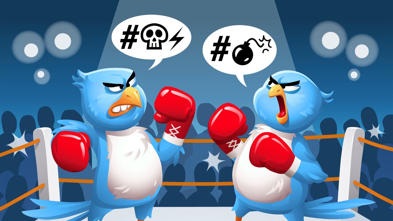 Foto de referencia sobre una pelea en Twitter